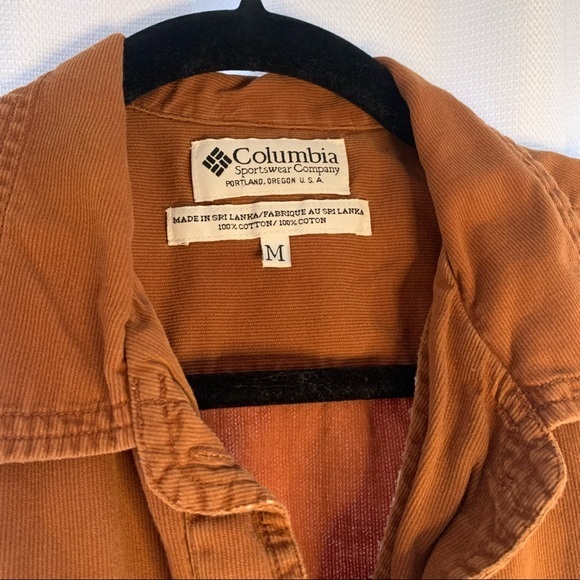 Columbia Women's Button Down Top Sleeveless Burnt Orange Rust Orange Columbia M - Picture 6 of 6